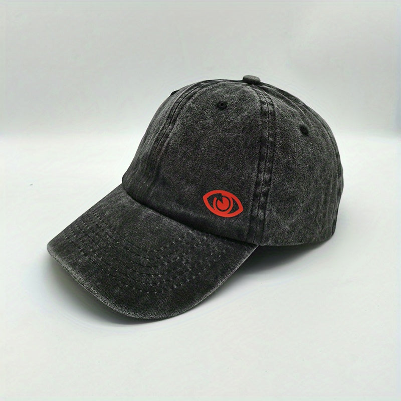 Eye Print Vintage Baseball Cap For Men Women