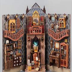 Handcrafted 3D Standing Book Magic House Model Kit Wooden Puzzle