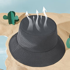 UV Protection Quick Dry Breathable Bucket Hat Men Women Outdoor Fishing Cap