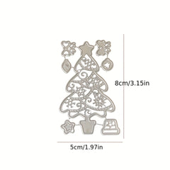 1pc Christmas Tree Metal Cutting Die for Scrapbooking Card Making Stencil