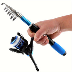 Telescopic Fishing Rod and Spinning Reel Combo Set