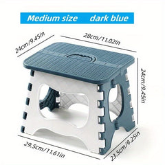 1pc Portable Folding Stool Plastic Small Stool Outdoor Fishing Train Boarding