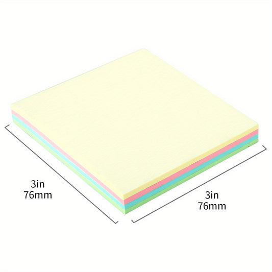 400 Sticky Notes, Bright Colors, Self-Stick Pads for Home Office