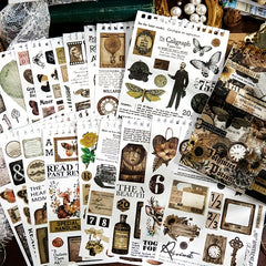 50 Vintage Washi Stickers Retro Life Scrapbooking Supplies DIY Stickers