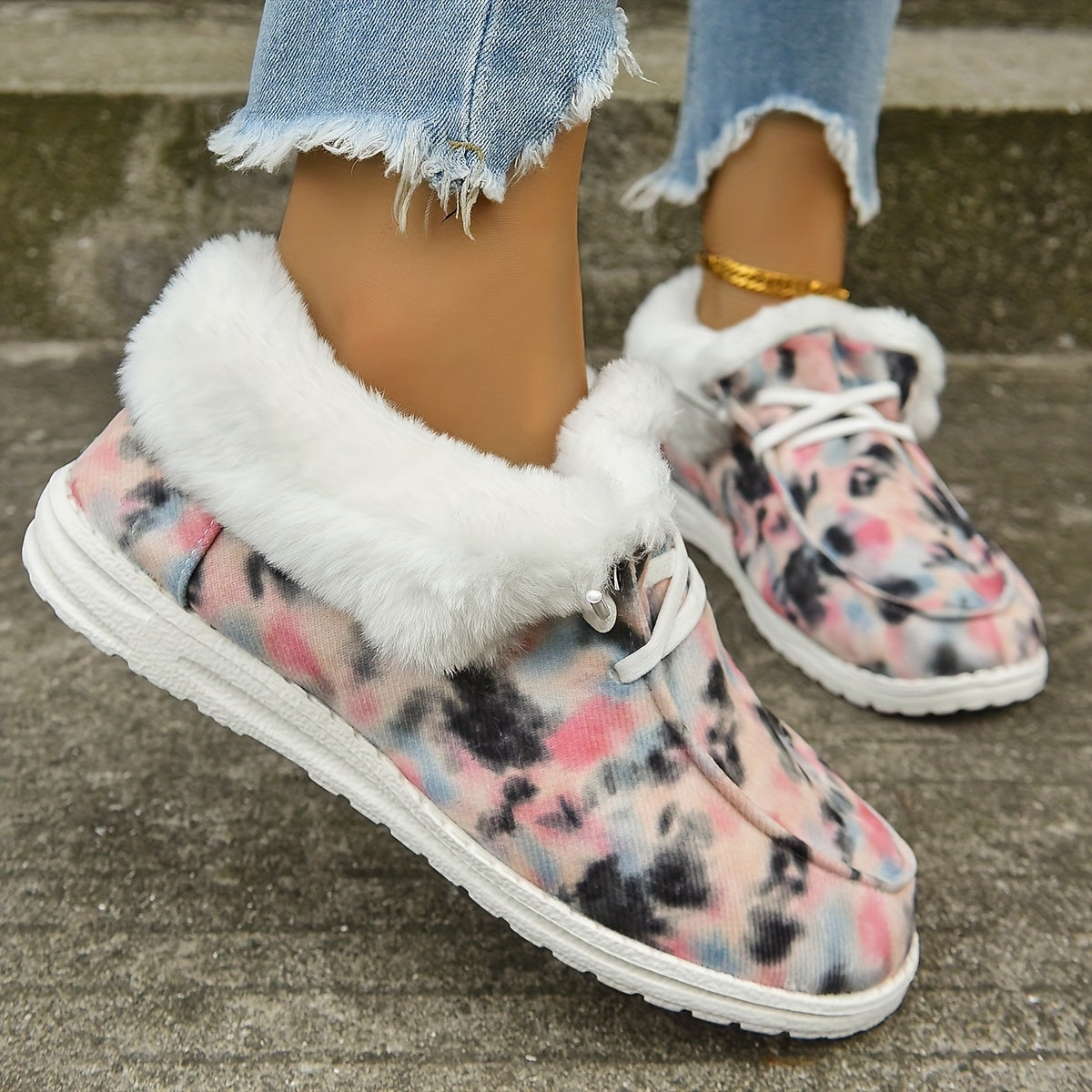 Women's Non Slip Winter Warm Snow Boots Soft Comfortable Platform Shoes