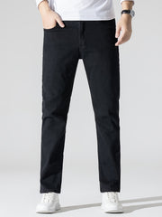 Men's High Stretch Slim Fit Denim Jeans with Pockets