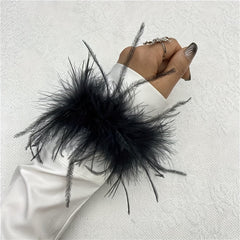 Feather Wrist Cuff Carnival Bracelets for Halloween Cosplay