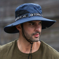 Men's Sunshade Fisherman Hat UV Protection Outdoor Fishing Waterproof XMZ73