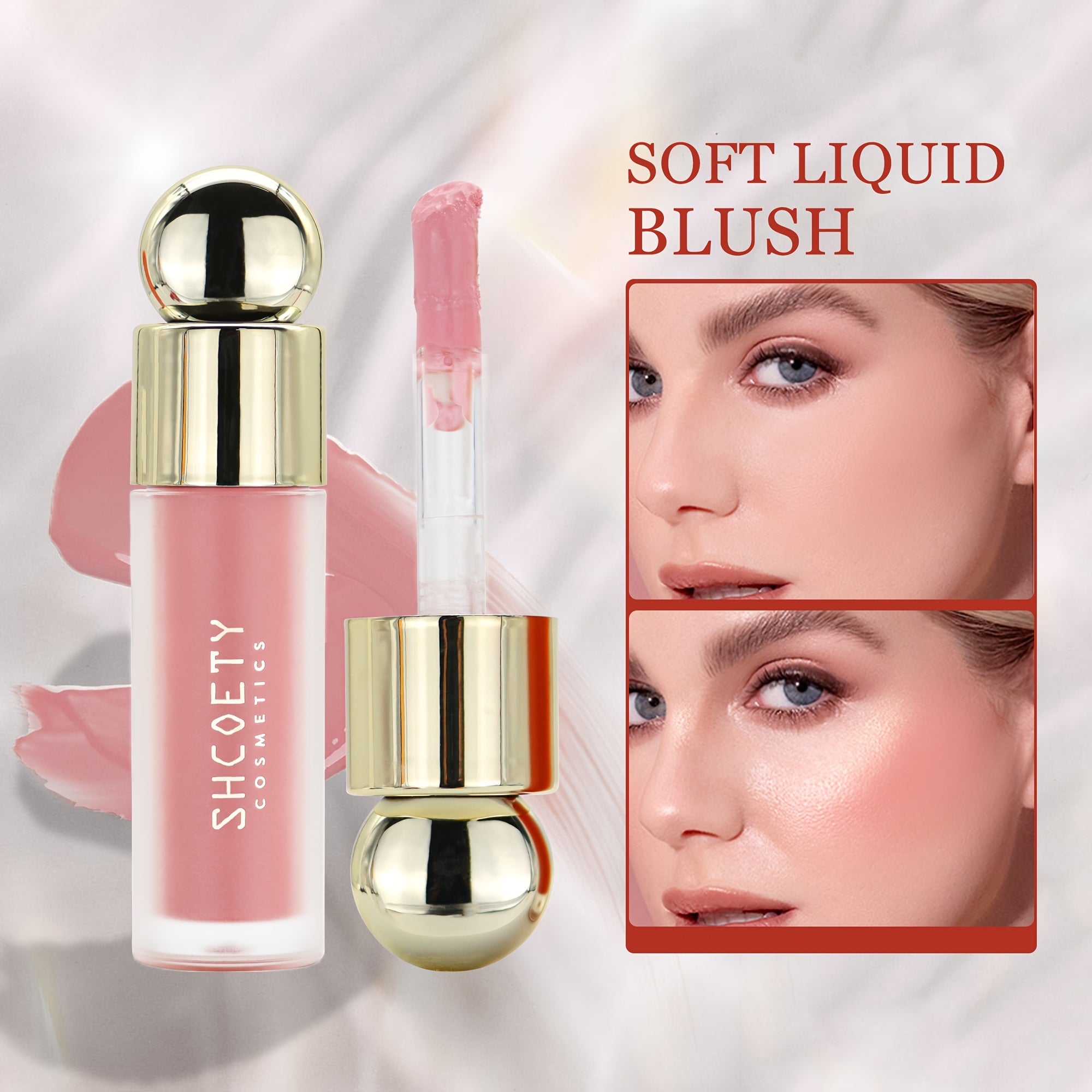 Matte Liquid Blush Lipstick Lip Glaze Dual Purpose