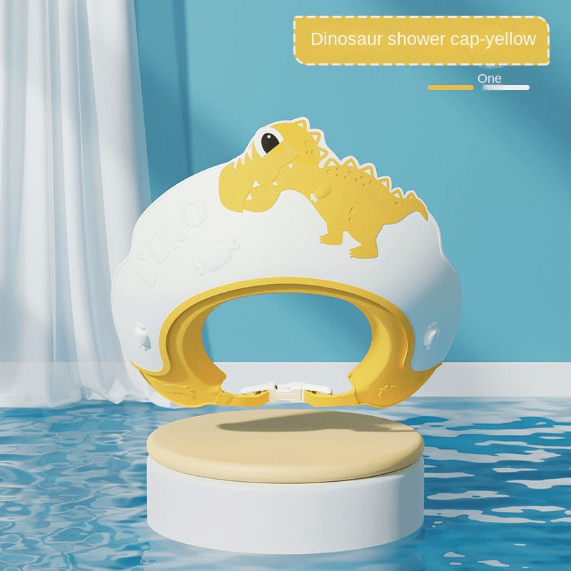 Baby Shampoo Cap Waterproof Ear Protector Dinosaur Pattern