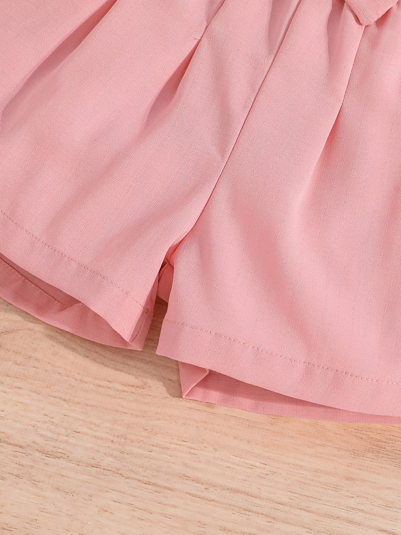 Girls' Casual Pleated Elastic Waist Summer Shorts