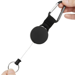 Carabiner Keychain with Retractable Cord, Securely Attach Keys