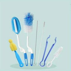 7 Piece Sponge Brush Set for Bottles Glasses Cups & Pacifiers