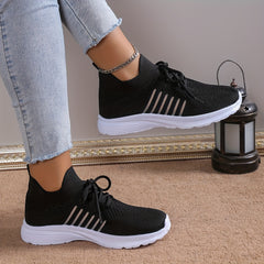 Women's Mesh Breathable Running Shoes Lightweight Low Top Sneakers
