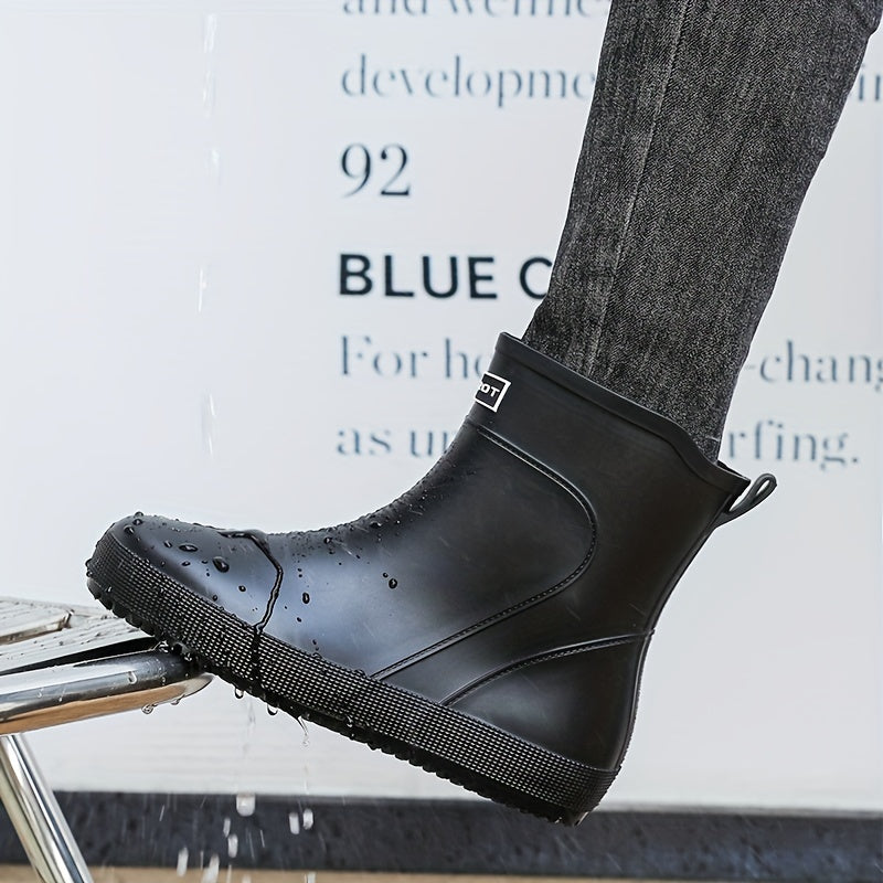 Men's Waterproof Rain Boots Non-slip Outdoor Work Fishing Shoes