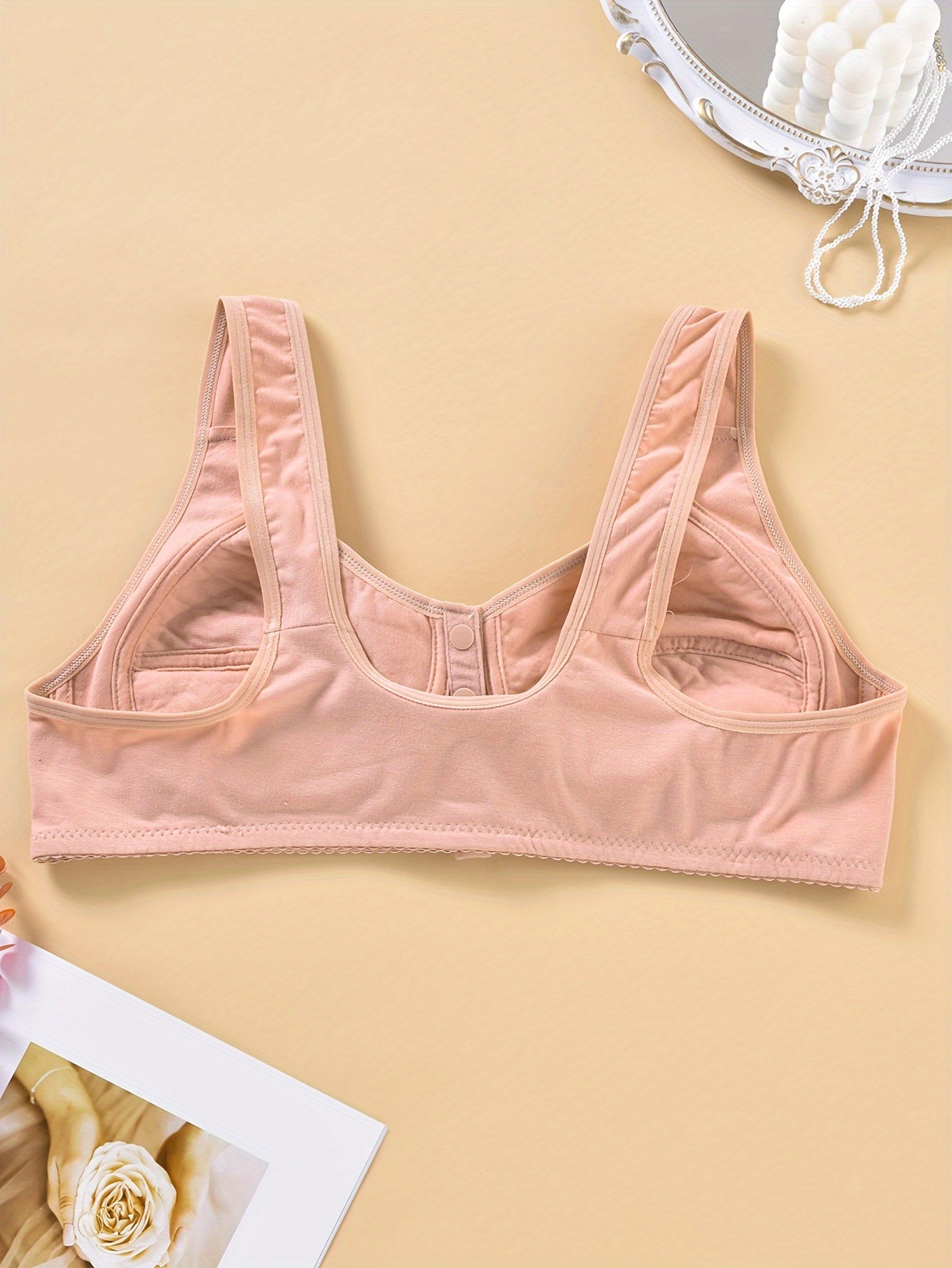 2 Pack Plus Size Floral Print Comfort Bralette Set