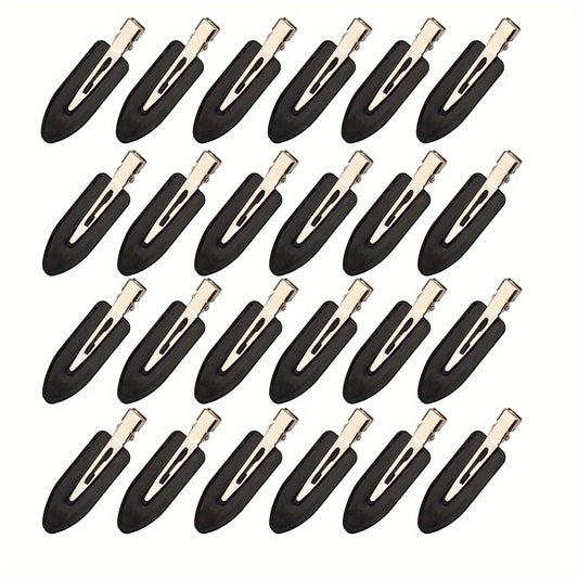 24pcs Duckbill Hair Clips Salon Non Crease Hair Slides Clip