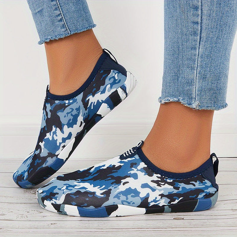 Women's Camo Print Water Socks for Swimming Surfing Diving
