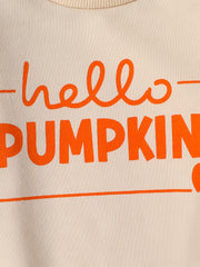 Baby Girl's Alphabet & Pumpkin Print Sweatshirt