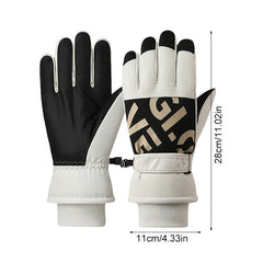 Waterproof Winter Ski Gloves for Men & Women - Anti Slip