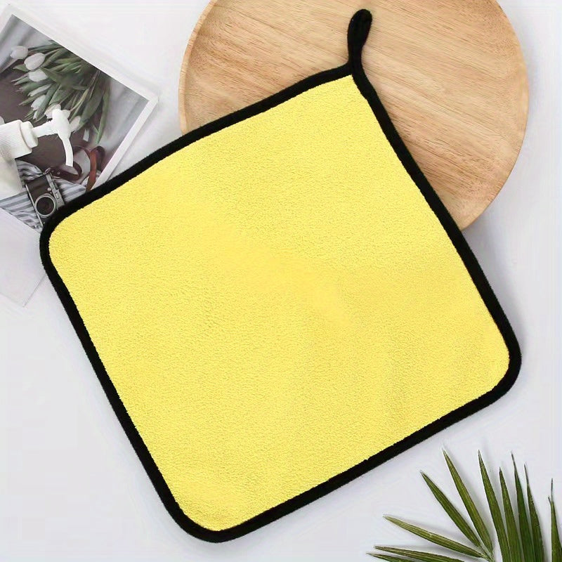 Thick Coral Fleece Towel Double-sided Car & Kitchen Cleaning Absorbent Rag