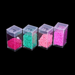 Clear Square Bottles Diamond Embroidery Storage Box Empty Bead Containers Holder