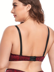 Sexy Lace Jacquard Stretch Bra
