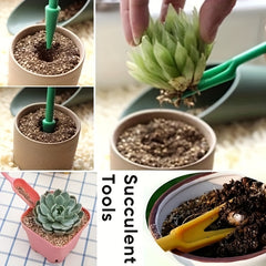 4pcs Flower Growing Tool Set Mini Garden Tools Succulent Planting Kit