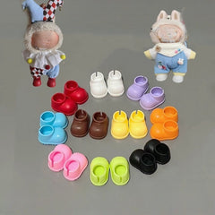 4 Pairs Ruffled Shoe Decorations - 6 inch La Bu Bu10cm Shoe Accessories