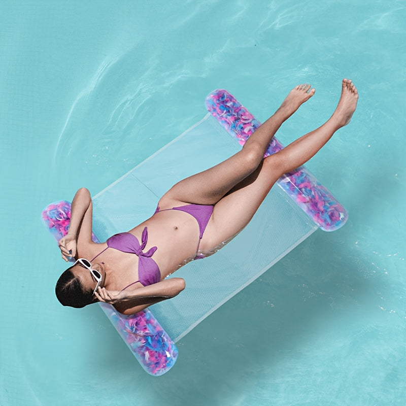 Transparent PVC Mesh Lounge Chair Foldable Inflatable Backrest