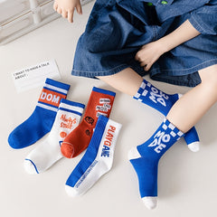 Boys Student Middle Tube Socks for Kids