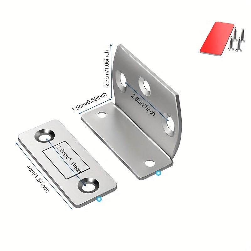 5pcs Ultra Thin Cabinet Magnetic Catch with Adhesive Latch