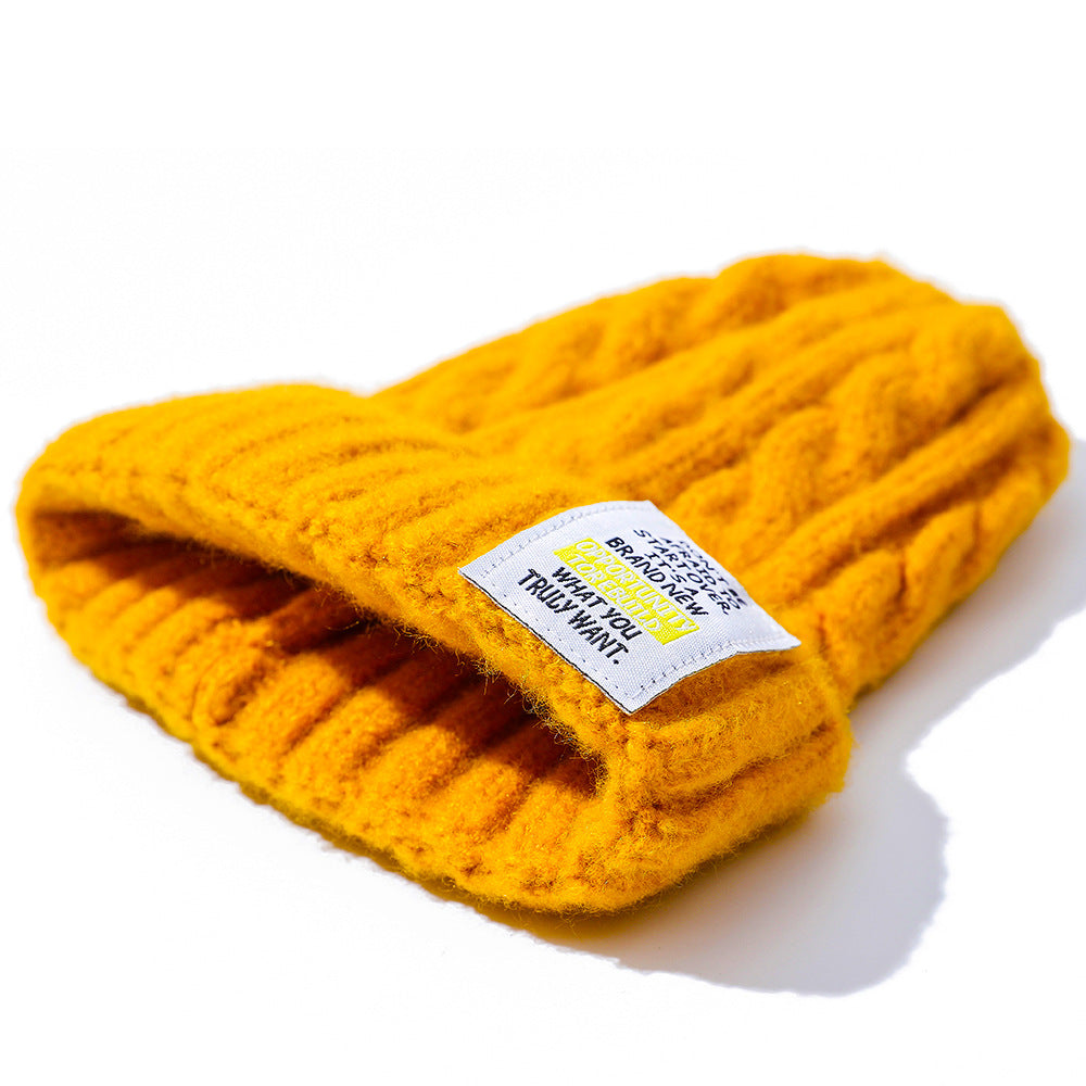 Cozy Woolen Twist Knit Hat