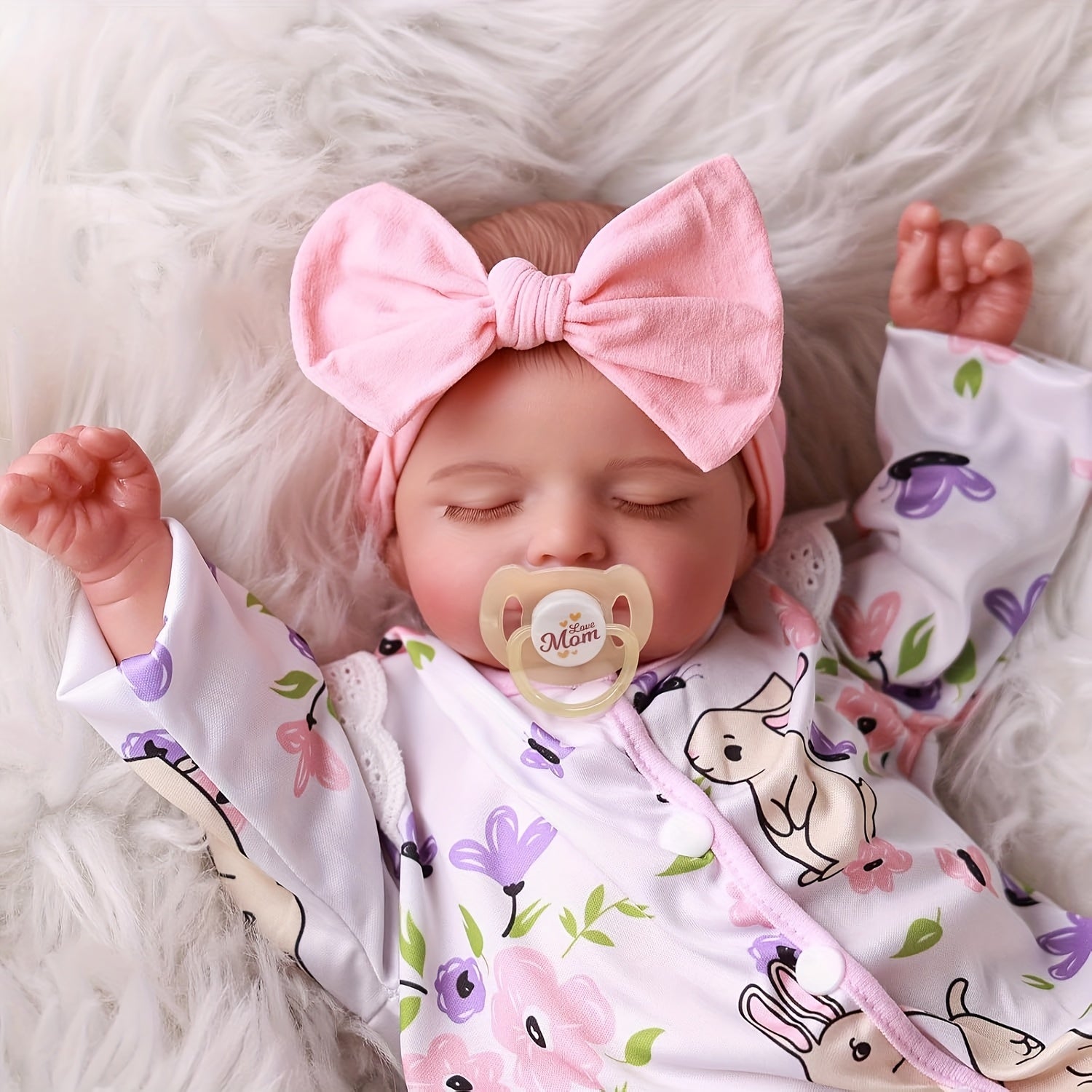 BABESIDE 20 Reborn Baby Doll with Fabric Body & Vinyl Limbs