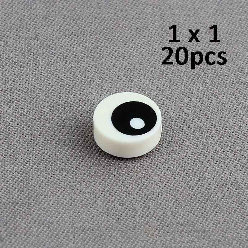 2x2 Smooth Round Eye Building Block Technology MOC Accessories
