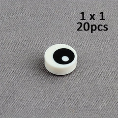 2x2 Smooth Round Eye Building Block Technology MOC Accessories