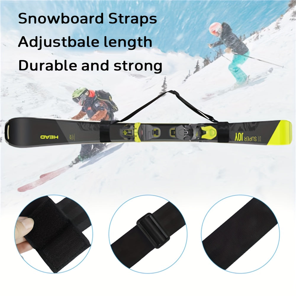 2pcs Snowboard Straps Adjustable Carrying Ski Board Carrier