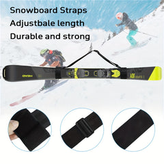 2pcs Snowboard Straps Adjustable Carrying Ski Board Carrier