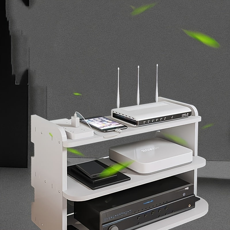 Adjustable TV Top Shelf Set Top Box Bracket Holder