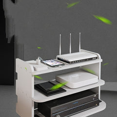 Adjustable TV Top Shelf Set Top Box Bracket Holder