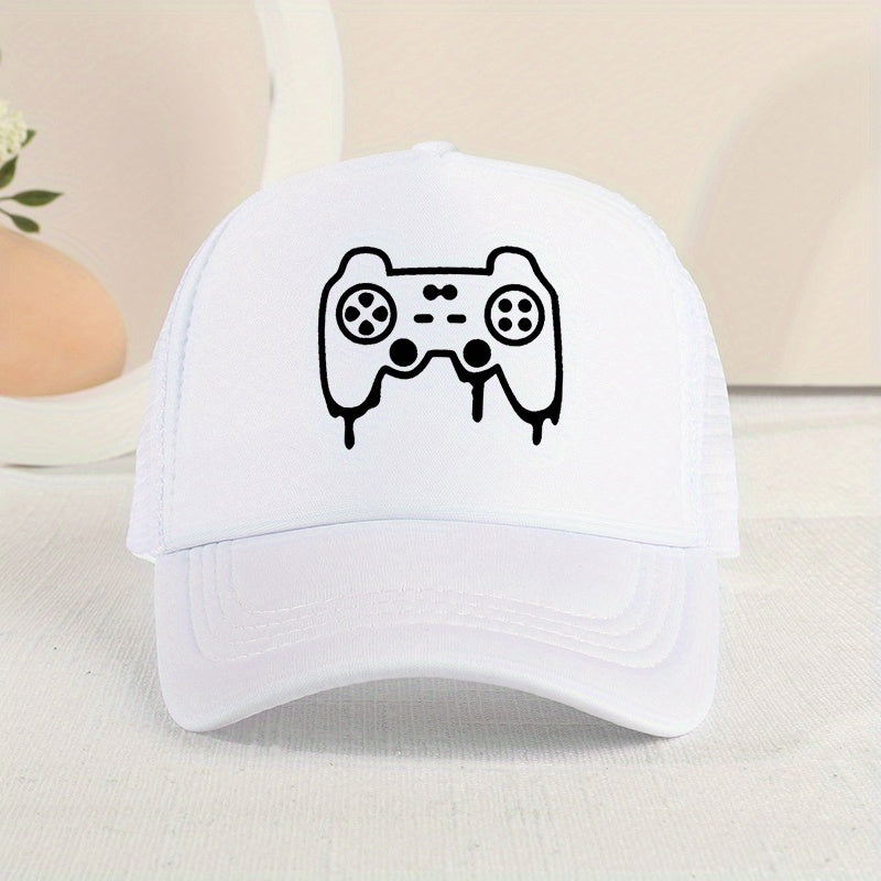 Casual Game Console Mesh Cap Sun Protection Hat for Kids