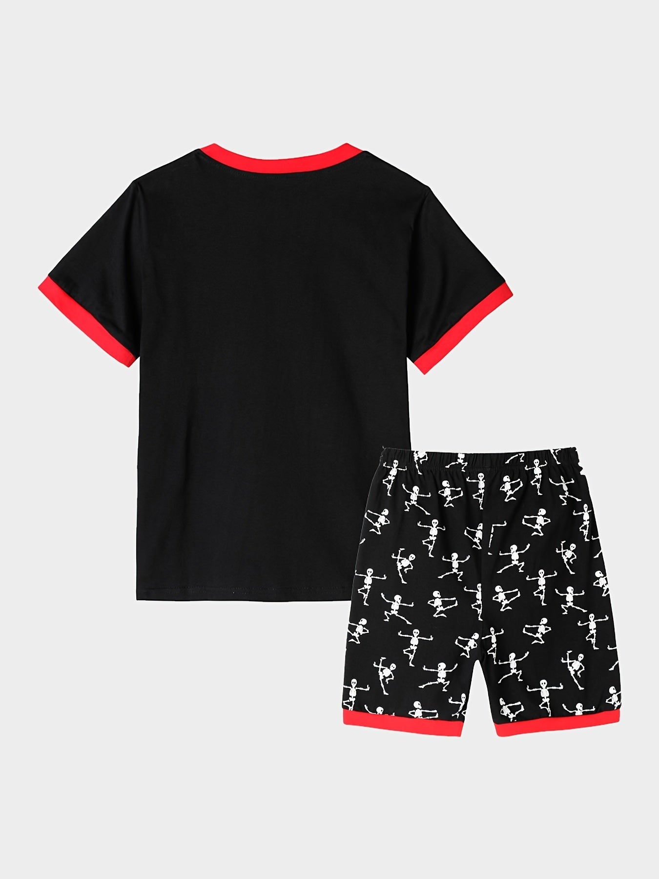 Boys Luminous Kung Fu Skull Pajamas Set