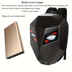 Waterproof LED Hard Shell Backpack for Motorcycle Bicycle Cycling