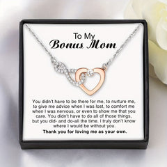 Bonus Mom Heart 8 Necklace Infinity Symbol Gift Card