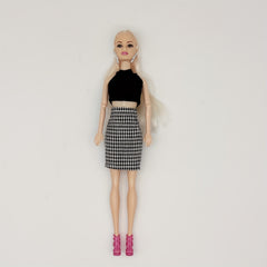 Movable Plaid Doll Kids Gift for Festivals