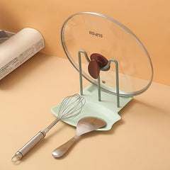 Pot Lid Organizer Rack with Spoon Rest Pots & Pans Storage Holder