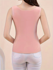 5 Pcs Seamless Thermal Underwear Top Soft Sleeveless Slim Fit Women's Lingerie