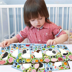 24pcs Farm Animal Cow Cartoon Stickers for Children - Animal Stickers