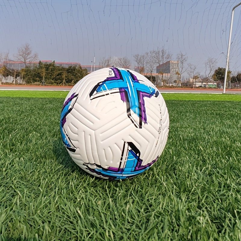 Classic No 5 Faux Leather Soccer Ball High Elastic Soccer Ball