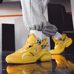 Men's High Top Basketball Shoes Non Slip Lace Up Sneakers